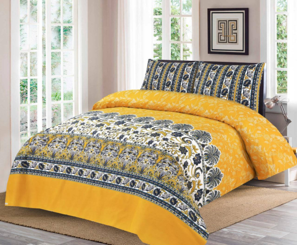 3 Pcs Double Bedsheet in Cotton